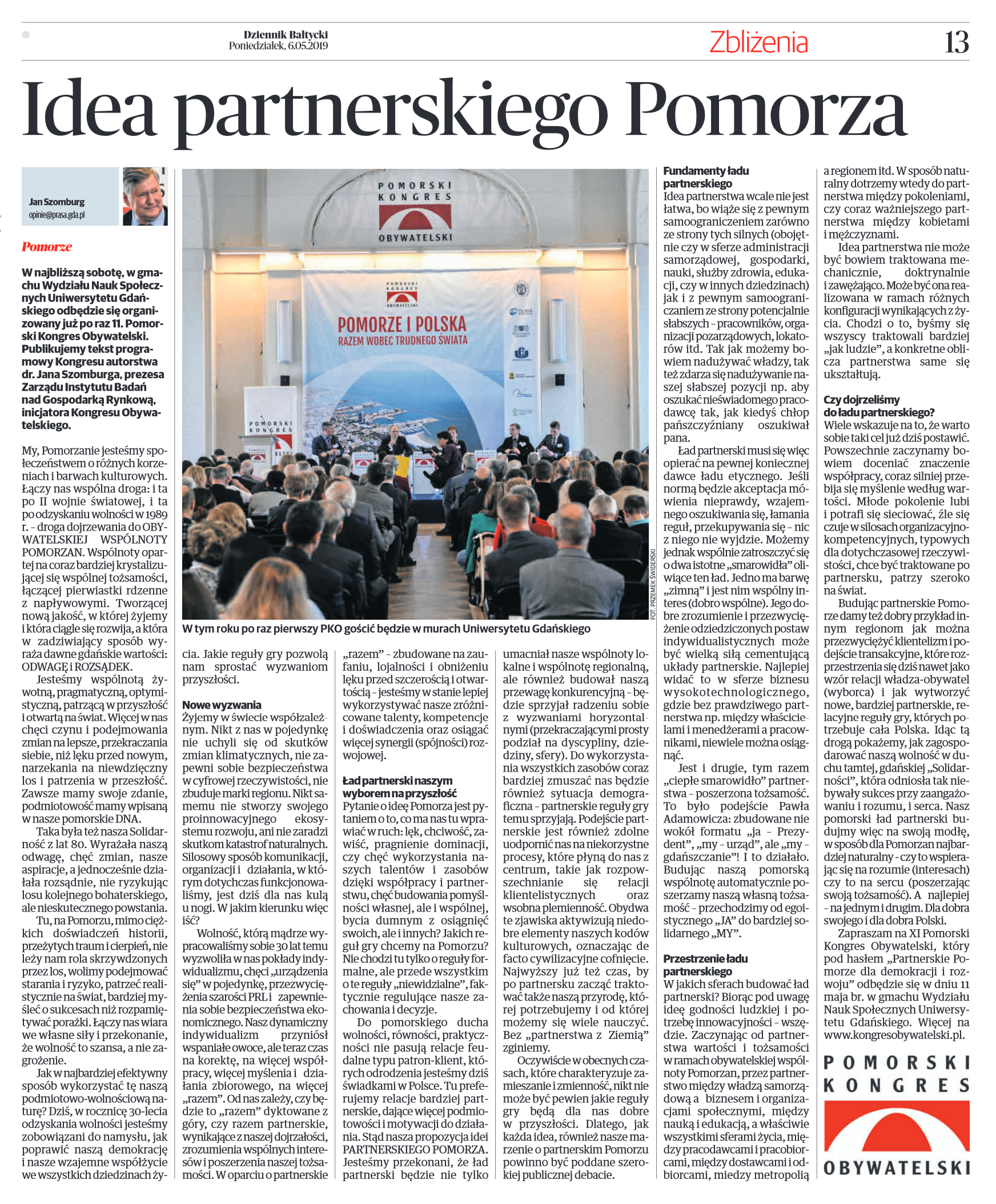 Idea partnerskiego Pomorza