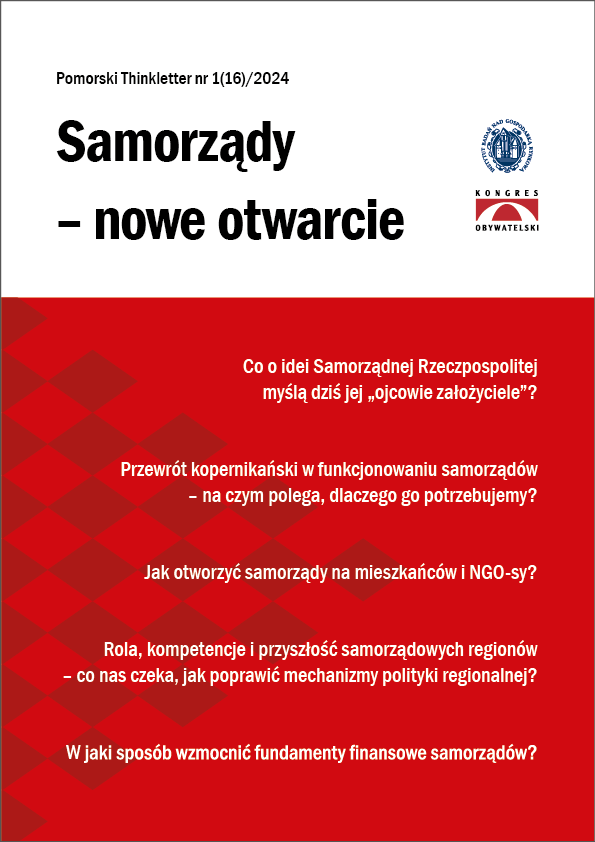 okładka kwartalnika "Pomorski Thinkletter" nr 1 (16)/ 2024