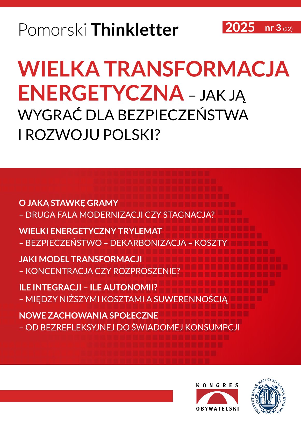 okładka "Pomorski Thinkletter" nr 3(22)/2025