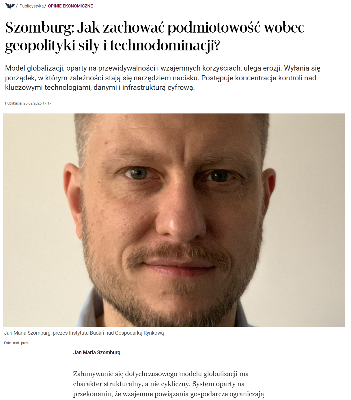 artykuł "Rz" 25.02.26